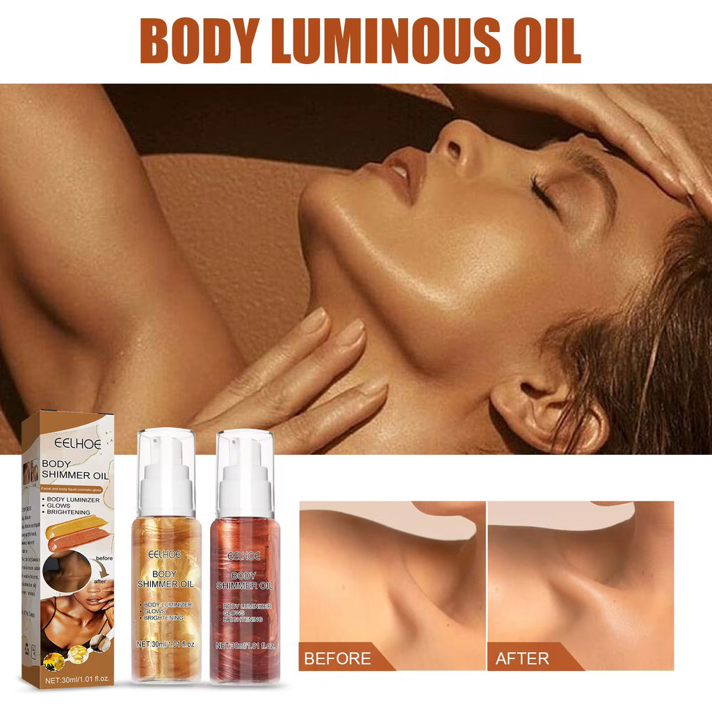 Huile Pailletée – Brillance & Hydratation Sublime